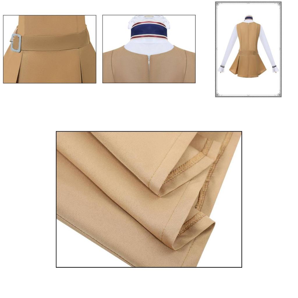 Weiches Polyester Cosplay Kleid mit Druckdesign für Anime Spiel Rollenspiel Kostüm