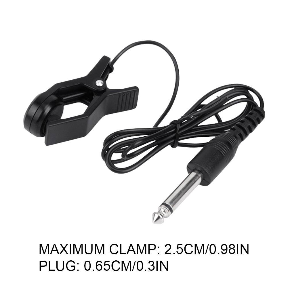 Clip On Pickup Professional Guitar Pickup 6.35mm Guitar Pickup Tuner Amplifier 0.9m Connection Cable Guitar Accessories