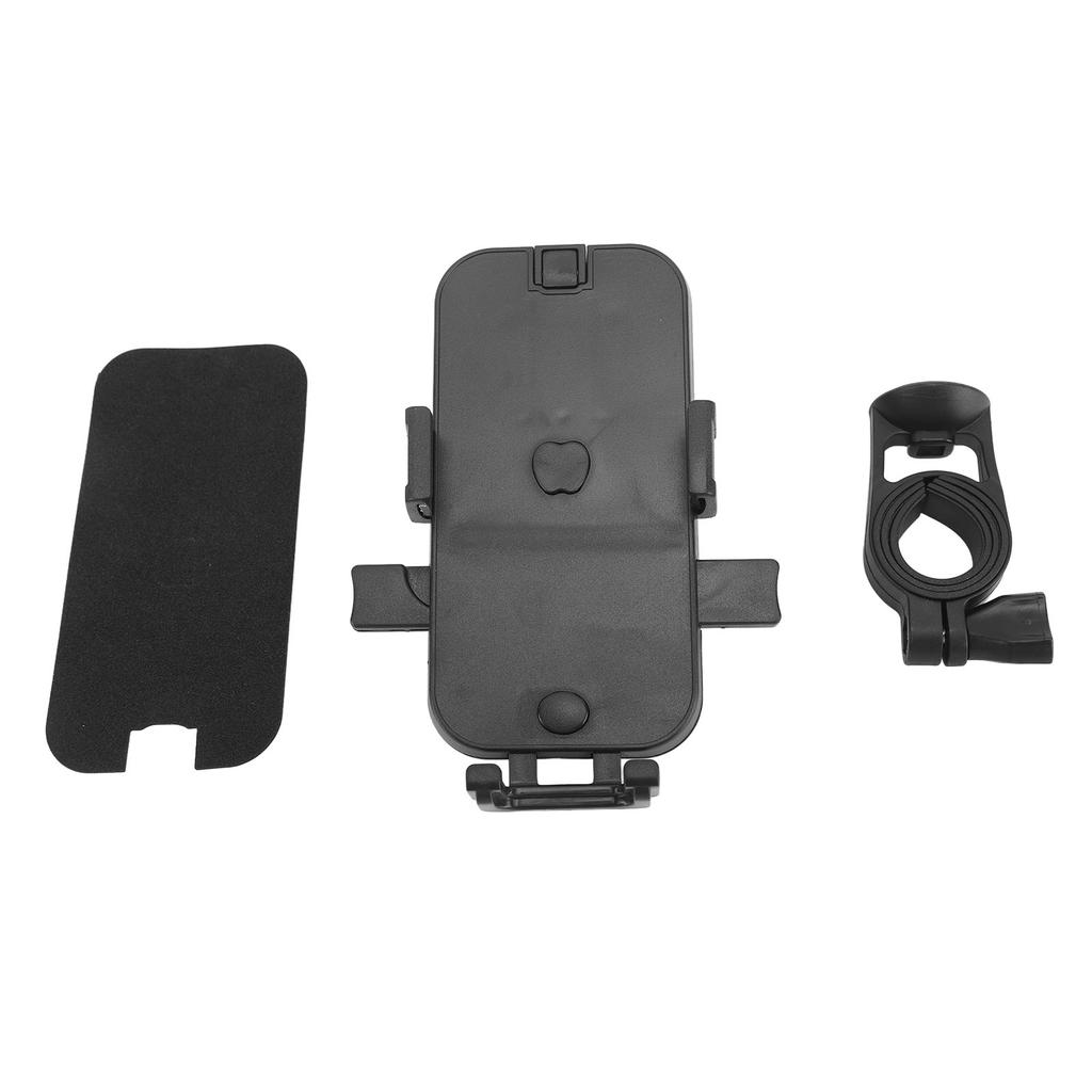 Bike Phone Mount ABS Stable Fixed Adjustable Angle Shock Absorption Handlebar Phone Holder for Motorcycle
