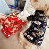 1Pc Chinese Style Dog Tang Suit Shirt Cotton Soft Pet Spring Festival New Year Shirt Comfortable Dragon/Auspicious Cloud Pattern