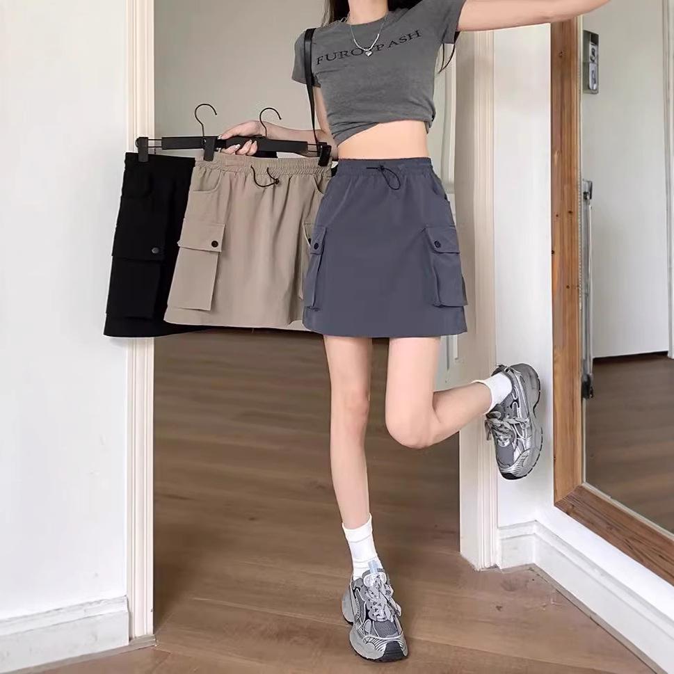 

Women s Slimming High Waist A-Line Skirt - Casual & Sporty Summer 2024 Petite Skirt XL