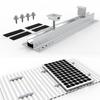 High Quality Solar Mounting Rails 1Set Backup Mini Rail Aluminum Alloy Silver Aluminum Aquaculture Bracket Commercial