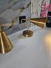 Modern Brass Wall Sconce Handmade Cone Shape Light Fixture Minimalist Bedside Lamp Mid Century Vanity Wall Lighting Home Decor Light Fixture