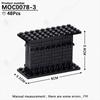 MOOXI WW2 Military Series Weapon Rack Guns Collection Model MOC Bricks DIY Assembled Building Blocks Toys For Boy Birthday Gifts