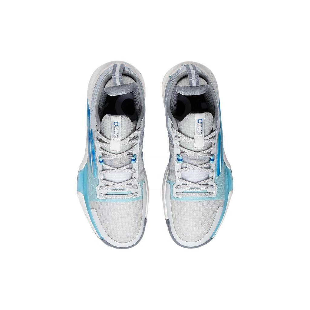 Li Ning Speed 9 Premium PRM Flat Slip Resistant Abrasion Resistant Low top Basketball Shoes Men's Gray Blue ABAT023-3