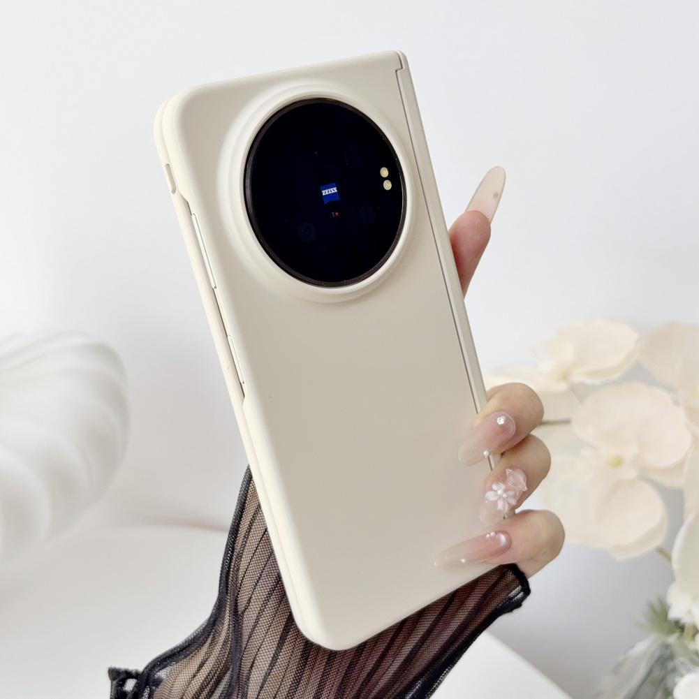 Skin-friendly Solid Color Phone Case For VIVO X Fold 6 vivo x fold 5 3 pro Magnetic Central Axis with Front Frame Back Cover