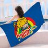 R-Rainbow B-Brite Cartoon Bath Towel Microfiber Soft Water Absorbing Breathable For Girl Kids Decorative Cartoon Beach Towel