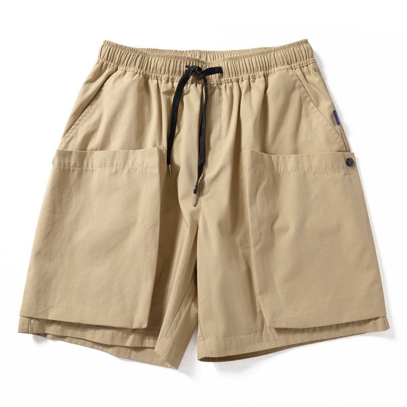 Parka Shorts Men Summer New American High Street Large Pocket Pants Abrasion Resistant Anti-Wrinkle Loose Straight-leg Cropped Pants