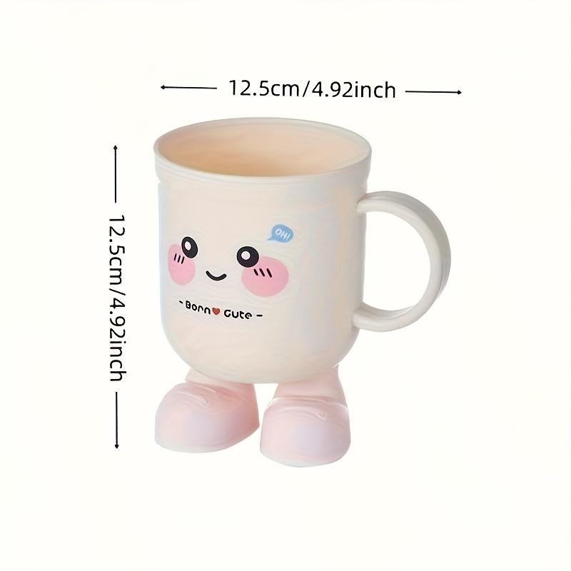 1pc Cute Big-Eyed Mouthwash Cup, Stylish Cartoon Toothbrushing Cup, Dormitory and Home Use Wash Cup to Cure Morning Grumpiness