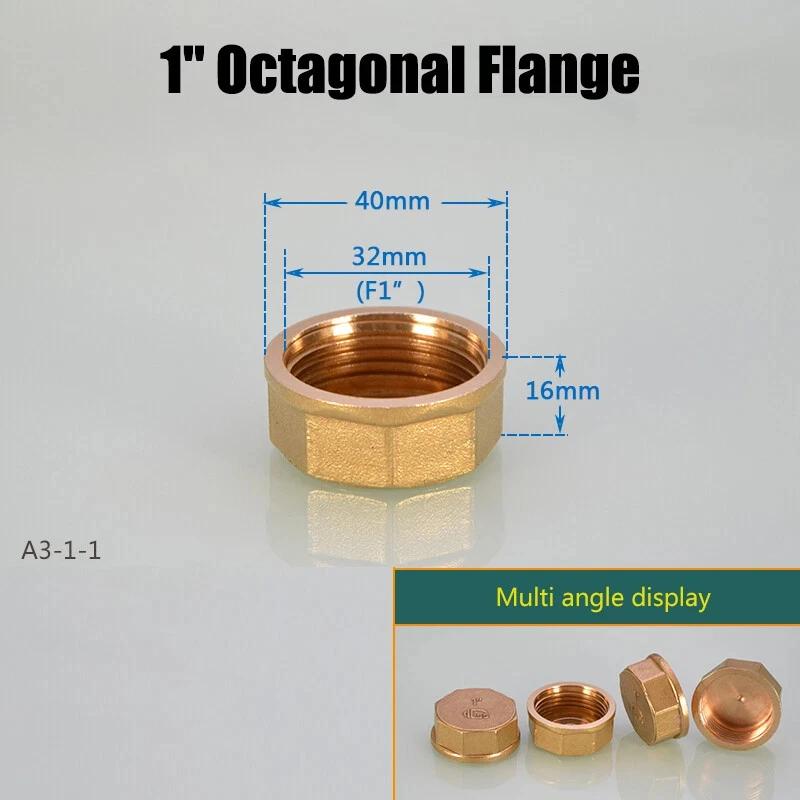 1~20pcs 1/8" 1/4" 3/8" 1/2" 1" BSP Female Thread Hex Brass End Cap Pipe Blind Plug Cover Fitting Coupler Connector Adapter