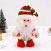 Santa Claus Ornament Electric Walking Singing Santa Toy with Funny Moves Songs Stuffed Christmas Doll Holiday Decoration