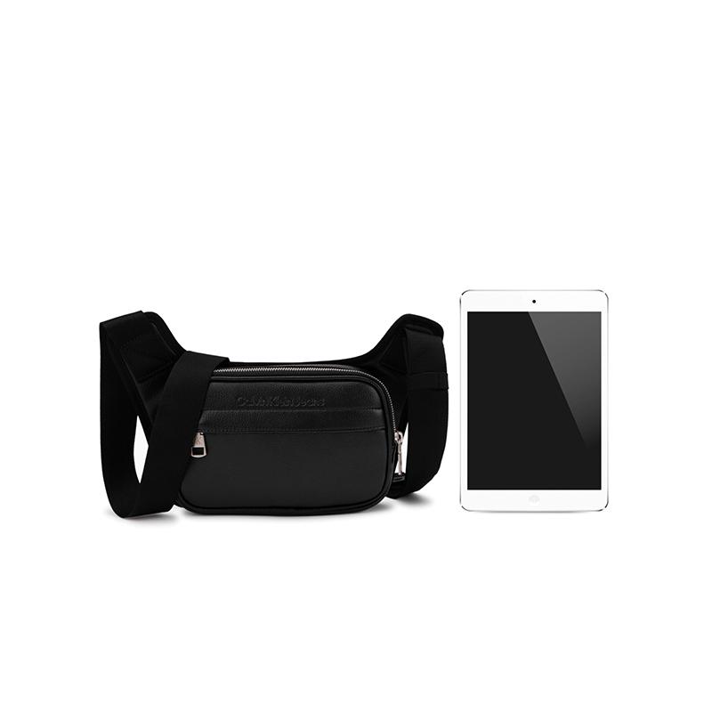 New CALVIN KLEIN Synthetic Material Shoulder Bag, Crossbody Bag Men's Black HH3824-001