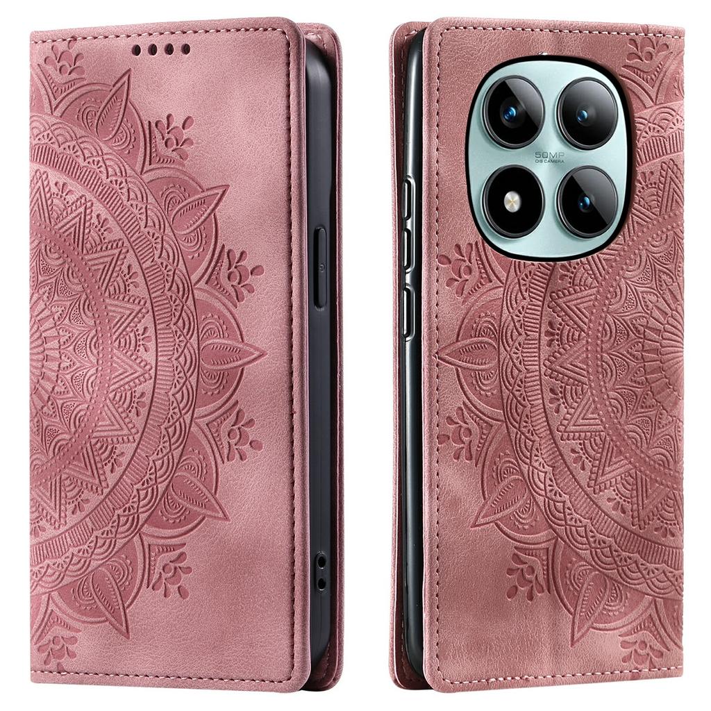 For Xiaomi Poco M8 Pro 5G/Redmi Note 15 Pro+ 5G (Global) Case Magnetic Closing Leather Phone Cover Pattern Imprinted
