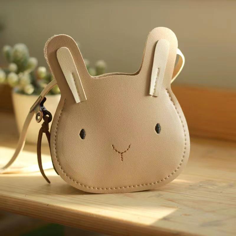 Korean-Style Cartoon Animal PU Crossbody Bag - Cute, Versatile Children's Travel Shoulder Bag
