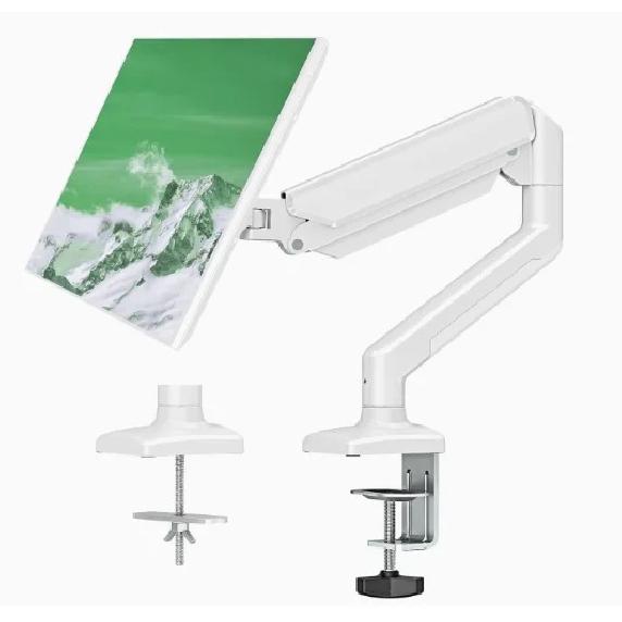 D-MOUNT D80 metal alumin 2-10KG 13"-32" monitor desktop stand mount gas spring arm full motion rotate clamp 0-60mm grommet