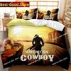 AHSNME Amerikan Batısı Kovboy Yorgan Kılıfı (Vahşi Batı Filmi Teması) Yatak Takımı GunHorseCowboy Yorgan Kılıfı Setleri ropa de cama