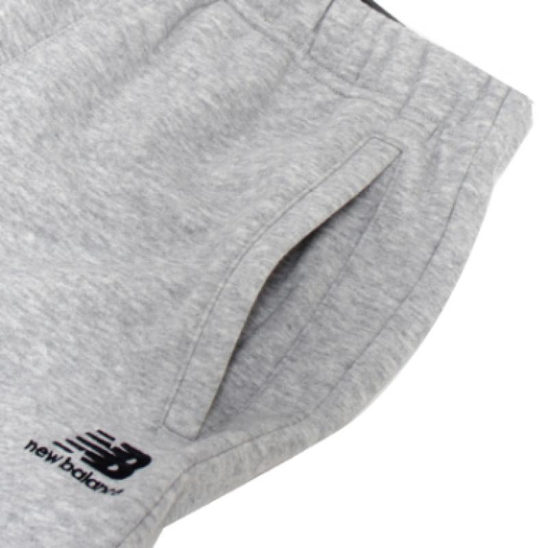 New Balance Essentials Kleines Logo Basic Fleece Gebürstet Offene Saumhose Trainingshose Grau Nbmldb1063 15