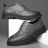 Modne Buty Platformy Wiosna Jesień Nowy Design dla Mężczyzn Modne Biznesowe Niskie Buty Codzienne Skórzane Buty Męskie Brytyjskie Robocze Botki