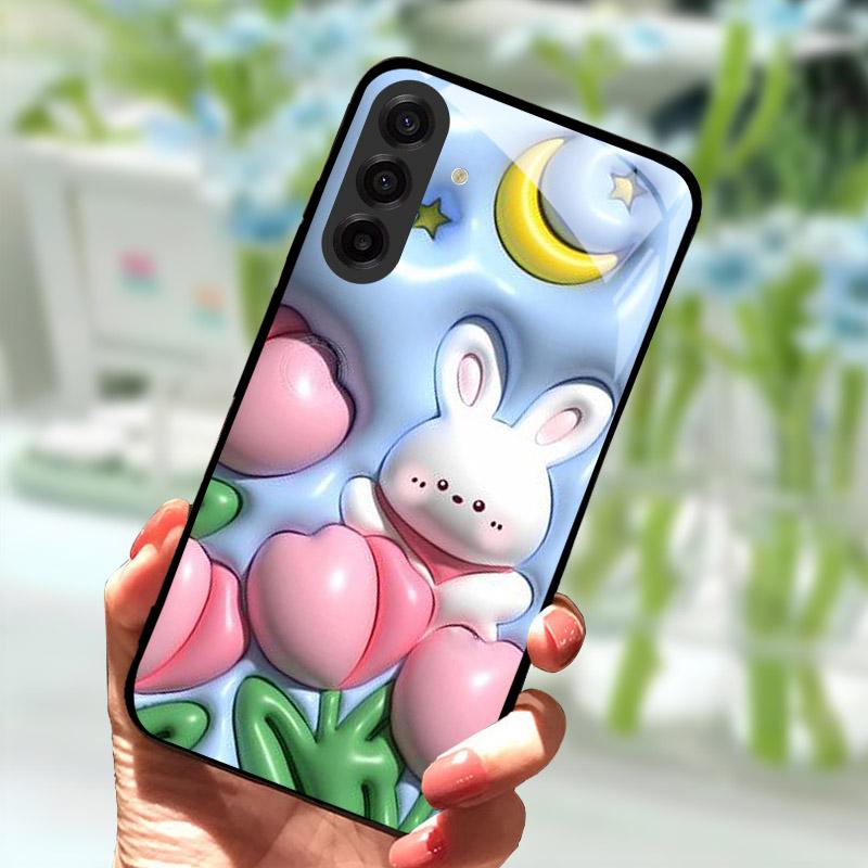 Pro Samsung Galaxy S25 FE Pouzdro na telefon Módní tvrzené sklo Zadní kryt telefonu Pro Samsung S25FE S 25 FE Ochrana objektivu Fundas