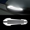 2x Reflective Carbon Fiber Car Mirror Side Safety Warning Stickers Accessories