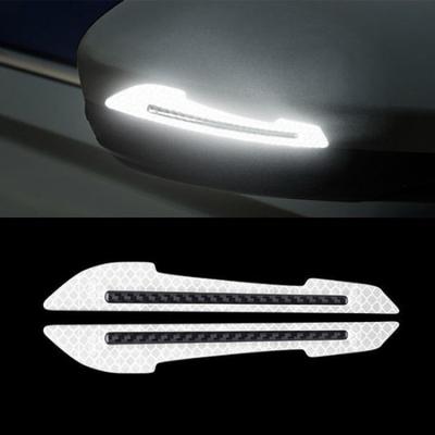 2x Reflective Carbon Fiber Car Mirror Side Safety Warning Stickers Accessories