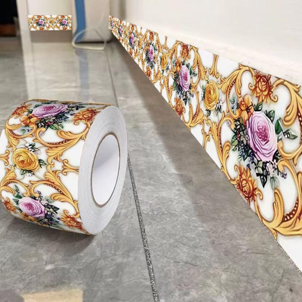 Selbstklebende Sockelleiste 10 Meter Wandaufkleber Mode Dekorleisten Zuhause