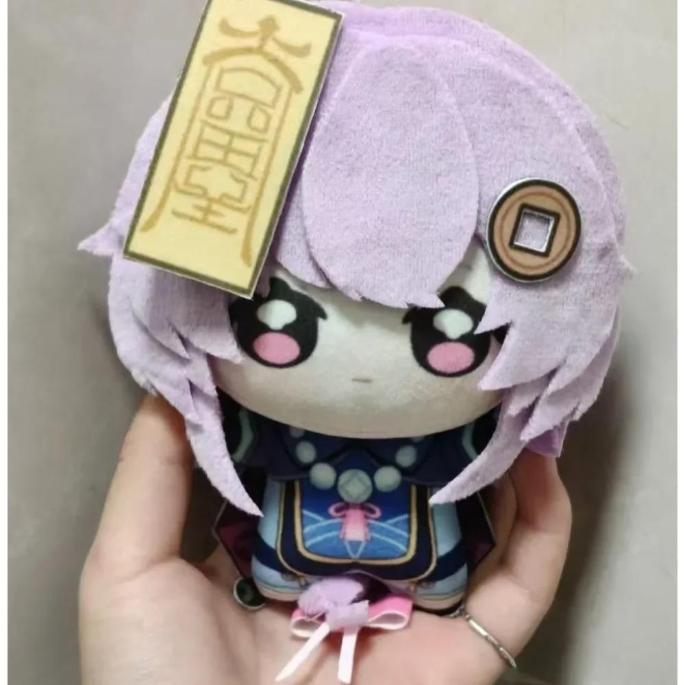 10cm Genshin Impact Anime Qiqi Sigewinne Arataki Itto Kamisato Ayaka Soft Cartoon Plush Figure Keychain Backpack Pendant Gift