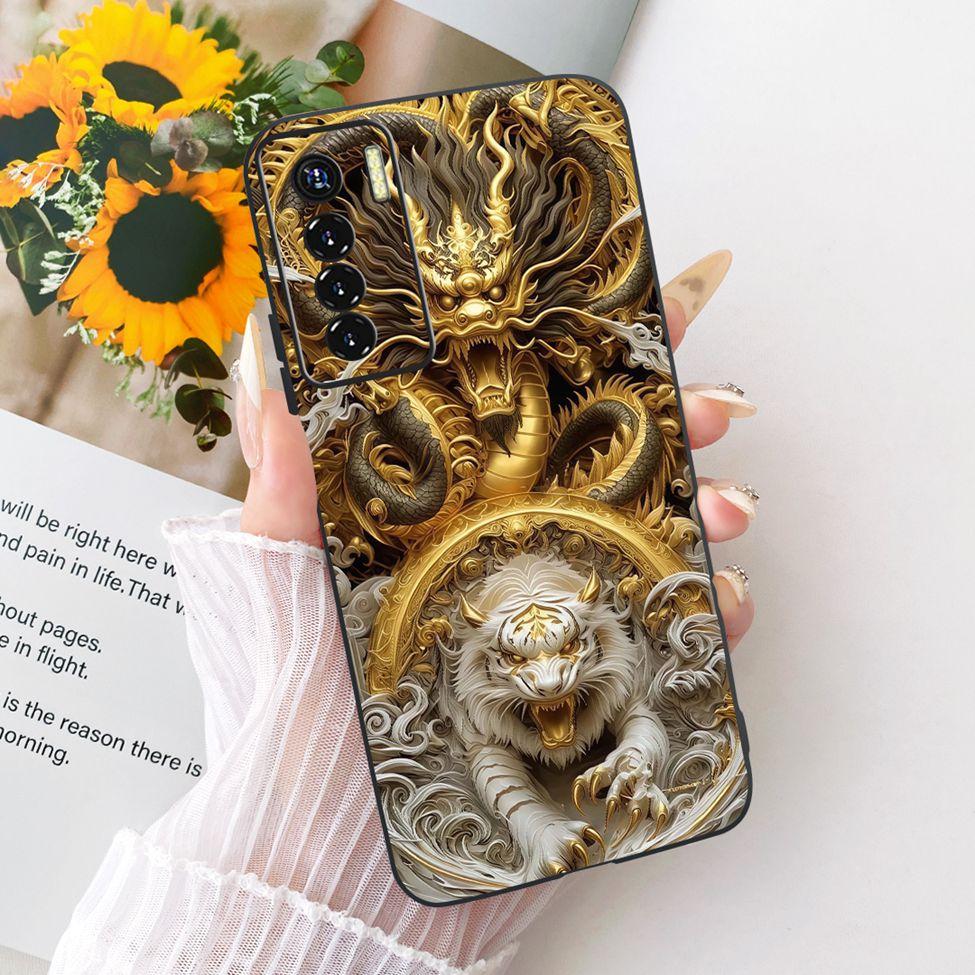 Phone Case For Tecno Camon 17 Pro Cover Silicone Cute Cat Fashion Funny Painted Funda For Tecno Camon 17Pro CG8 CG8h Casing