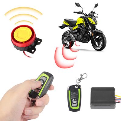 With  Engine Start 12V Motorcycle Anti-theft Alarm Two-way Remote Control Key Anti-theft Security Alarm System Universal