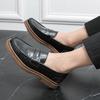 Mode Business Casual spitze Herren Lederschuhe Modisch und bequem Hochzeit Outdoor Freizeit Party Spaziergang Slipper Loafer