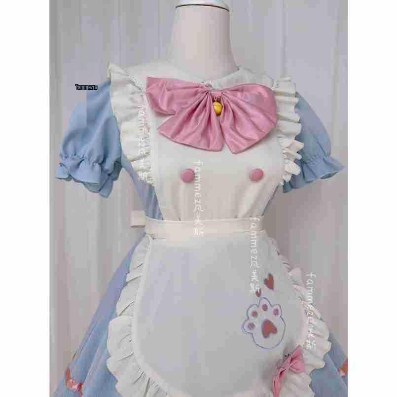 New Japanese Lolita Dog Short Maid Cosplay Costume - Cute Soft Girl Cafe Style