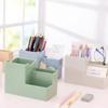 New Solid Creative Stationery Pen Desk Holder Desktop Mobile Phone Holder Organizing Box Large Capacity Office Storage Supplies