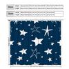 White Stars On Navy Blue Shower Curtain Geometric Design Waterproof Bath Decor Elegant Cosmic Bathroom Curtains