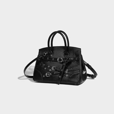 Punk Style High Quality Knight Bag Large Capacity Locomotive Bag High Sense Handbag