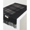 Daks Unisex Dark Gray Check Cashmere 100  Reversible Scarf Dbmu2f706