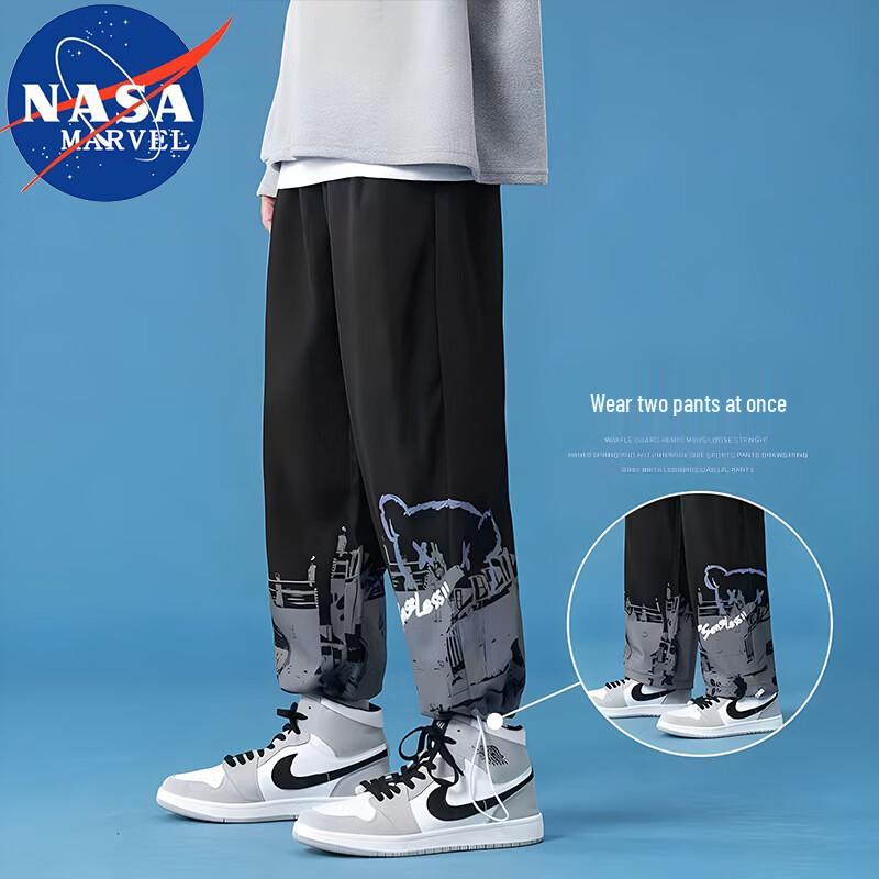 

Men s NASA MARVEL Loose Fit Drawstring Athletic Pants XL
