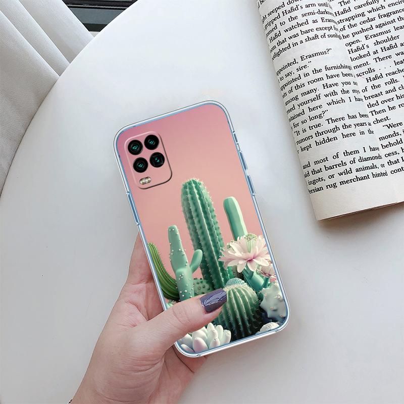RA33 Watercolour Cacti Succulent Transparent Phone Case for Motorola Moto G7 G8 G9 G84 G85 G73 G24 G15 Z2 Play Power Plus