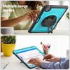Tablet Case For iPad Air (2022)/(2020)/Pro 11 (2022)/(2021)/(2020)/(2018) PC + TPE Cover with Hand Strap and Shoulder Strap