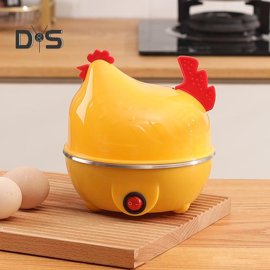 Elektrischer Eierkocher, Große Kapazität, Automatische Abschaltung, Sichere Verwendung, Hühnerform, Elektrischer Eierkocher, Multifunktionaler Eierpochierer