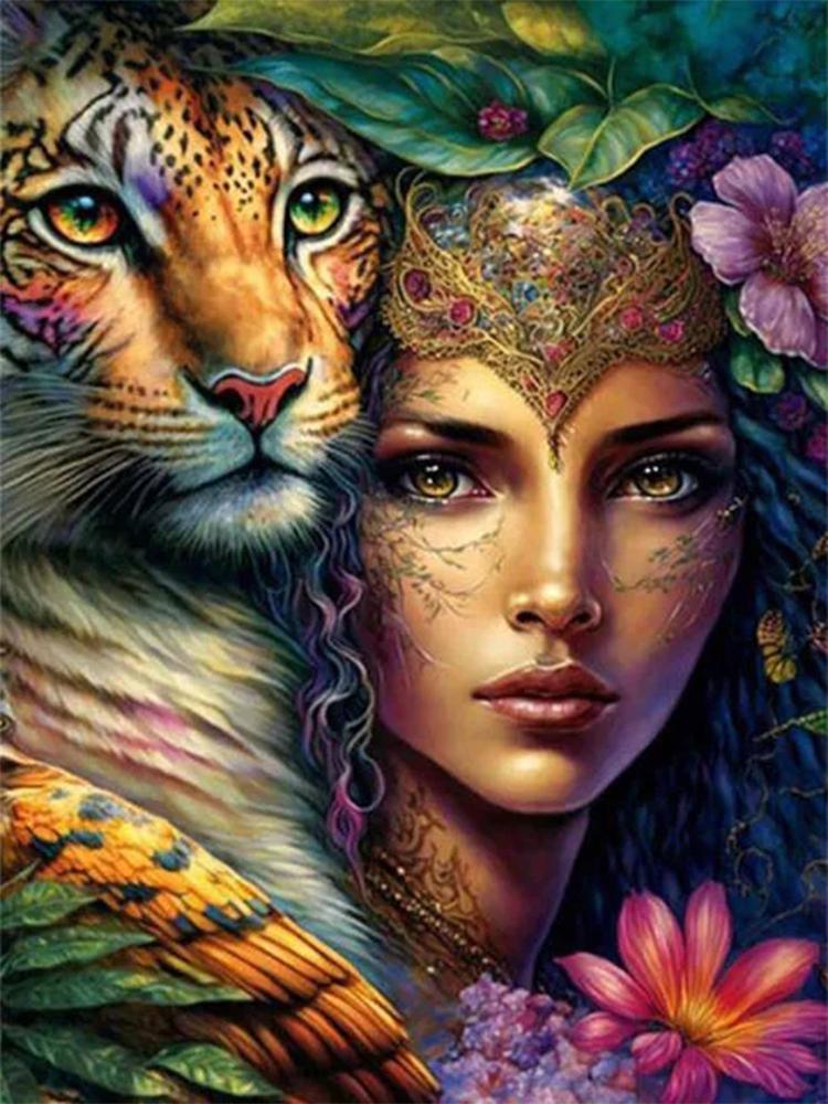 Dream Woman Diamond Art Girl Fairy 5D Full Round New 2023 Diamond Painting Portrait Painting Children's Hobbies