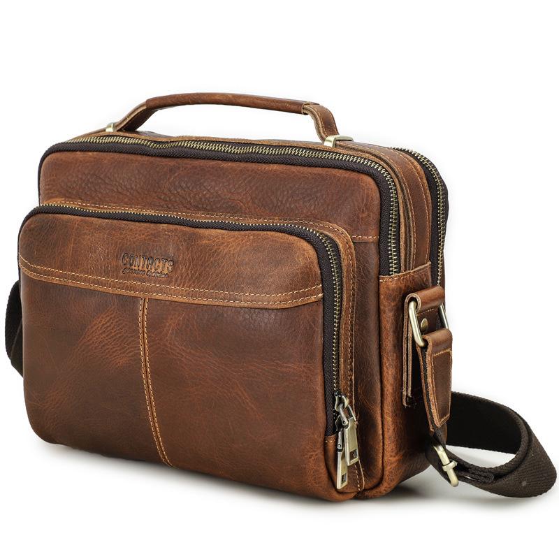 Black Angel Retro Crazy Horse Leather