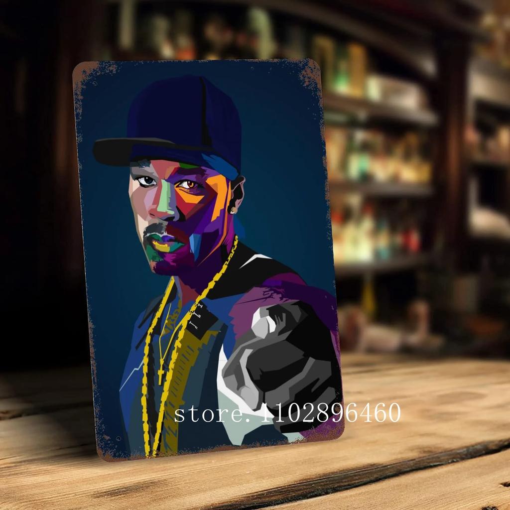 nas rapper Metal Plaques & Signs wall decor Vintage Tin Signs Captain Metal Poster Decor for Bar Pub Club Wall Decoration