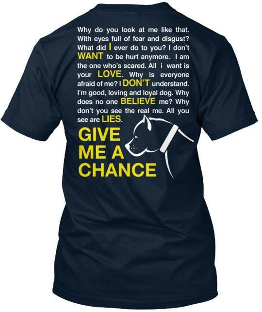 Give Pit Bull A Chance Me Premium T-Shirt S
