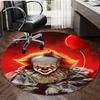 1pc Pennywise2 Design Printed Area Round Carpet for Bedroom Living Room Home Decor Rugs Mat Non Slip Mat Rug for Bedside
