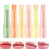 OCHEAL Honey Lip Balm Strawberry Peach Colorless Moisturizing Lip Gloss Base Care Fade Lip Lines