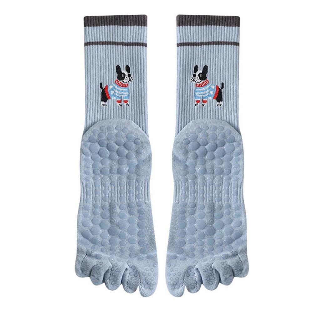 

Cotton Yoga Socks Harajuku Street Mid Tube Socks New Embroidery Socks синий