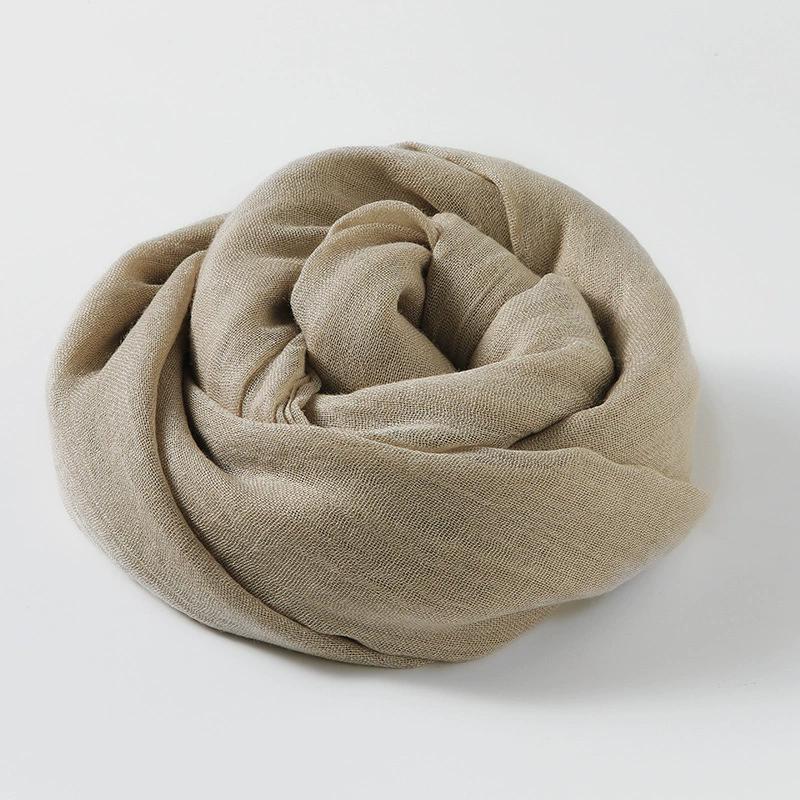 WTEMPO Solid Color Simple Casual Versatile Scarves Long Sun-protective Scarf Shawls Outdoor Beach Soft Scarves Holiday Festive Gift Scarves