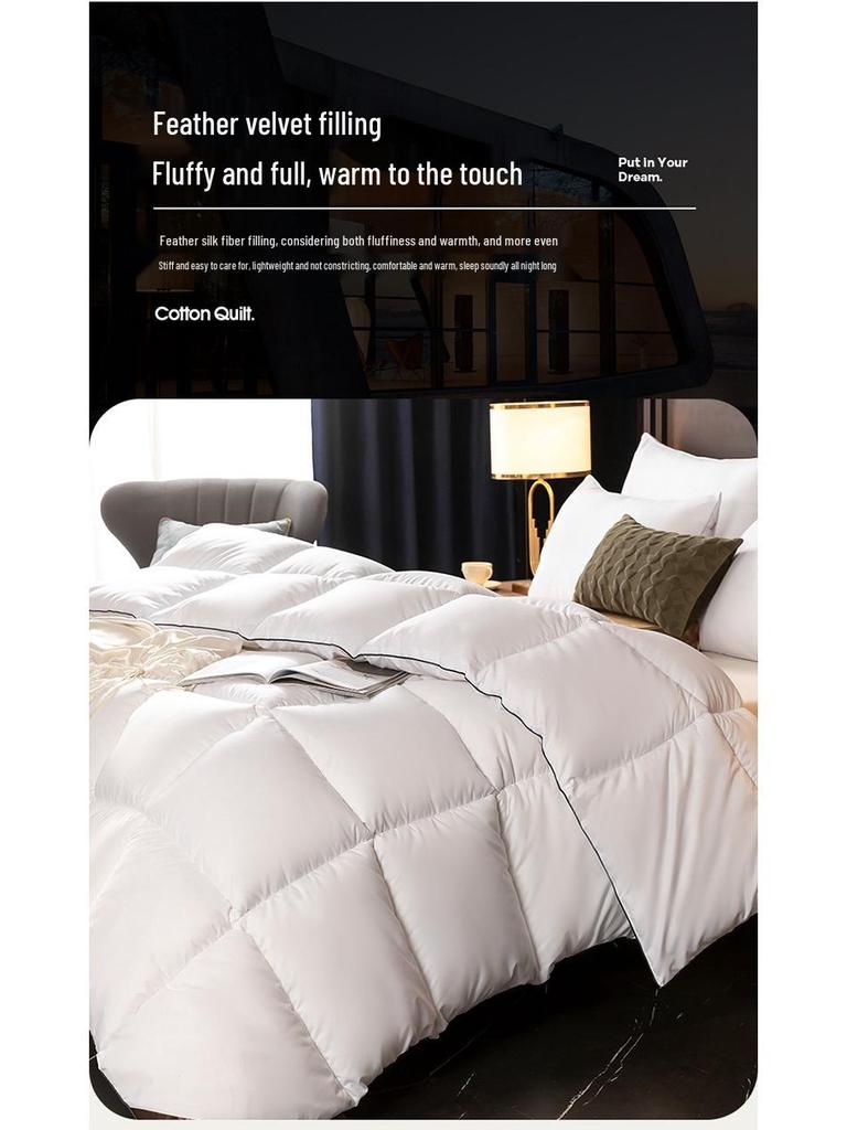 Fünf-Sterne Baumwolle Daunenalternative Steppdecke - Kuscheliger Kern für Frühling, Herbst, Winter - Perfektes Geschenk