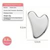 Stainless Steel Gua Sha Scraper Heart Shape Universal Face Massager Tool For Facial Beauty Eye Massage
