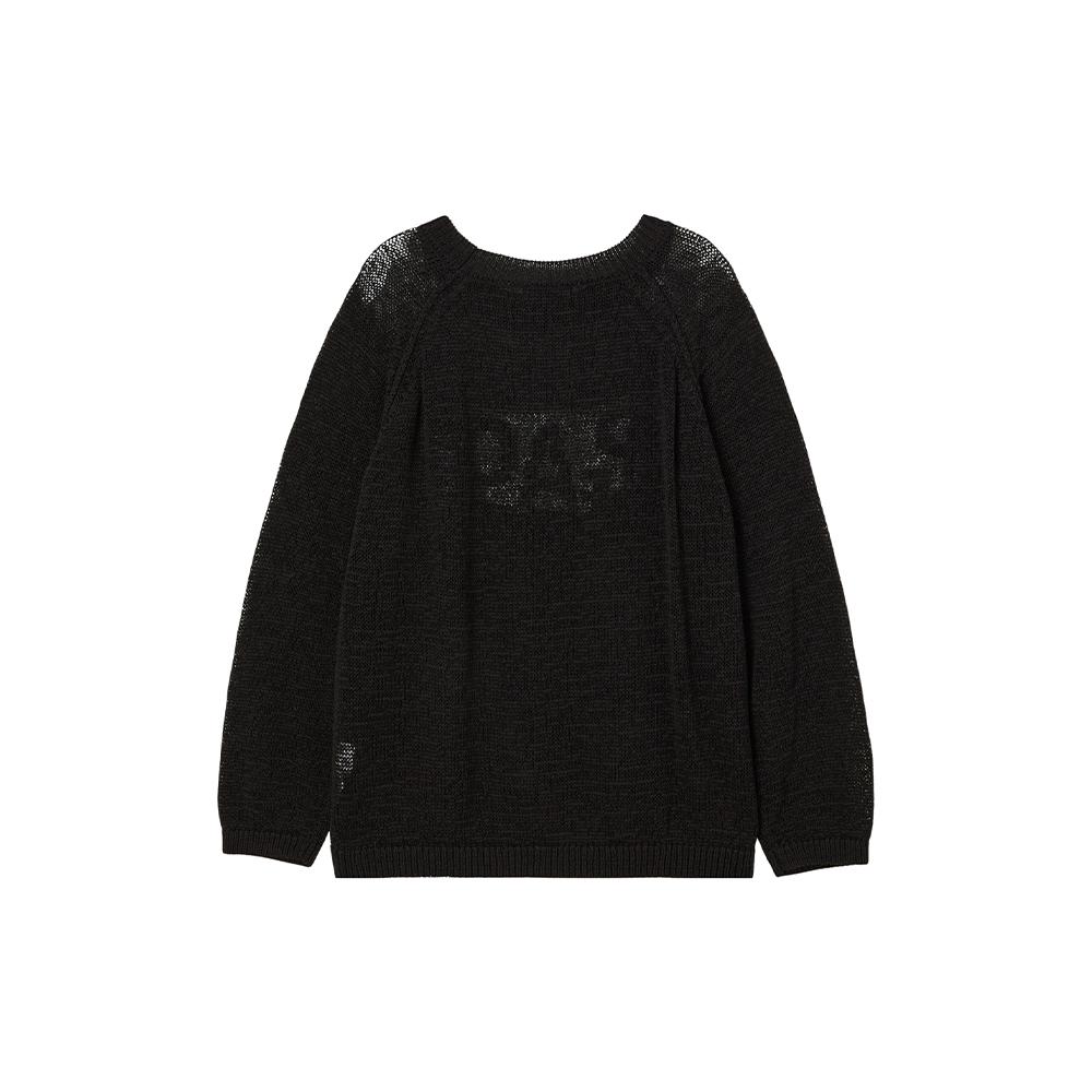 LAP Lettering See-Through Long Sleeve Knit As2Kh563